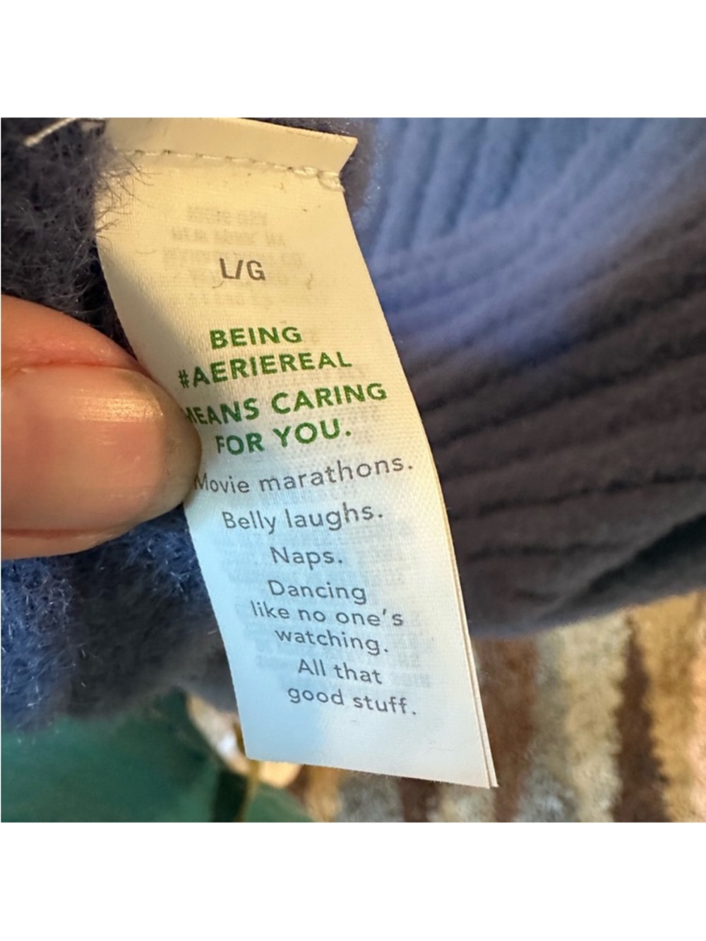 Aerie Blue Crewneck Tunic
Sweater- Large - Picture 4 of 4
